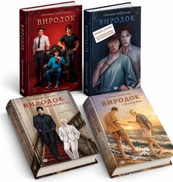 Комплект з 4-х книг: Скляне павутиння. "Виродок". Світлана Світельська 00-34634 фото